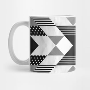 Native American Black and White Pattern Mug